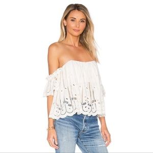Tularosa Amelia Crop Off the Shoulder Top